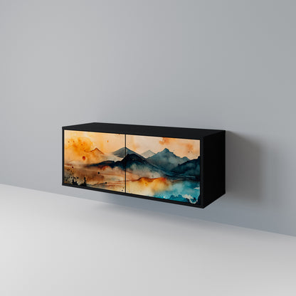 OMINOUS MOUNTAINS Móvel de TV Compacto de 2 Portas