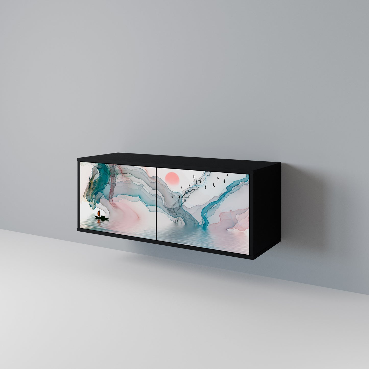 VELVET CROSSING Compact 2-Door TV Cabinet