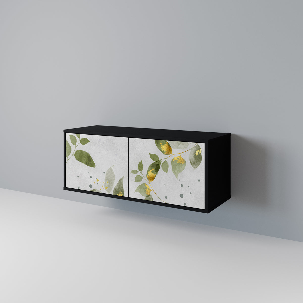 ELEGANT BOTANICS Móvel de TV Compacto de 2 Portas
