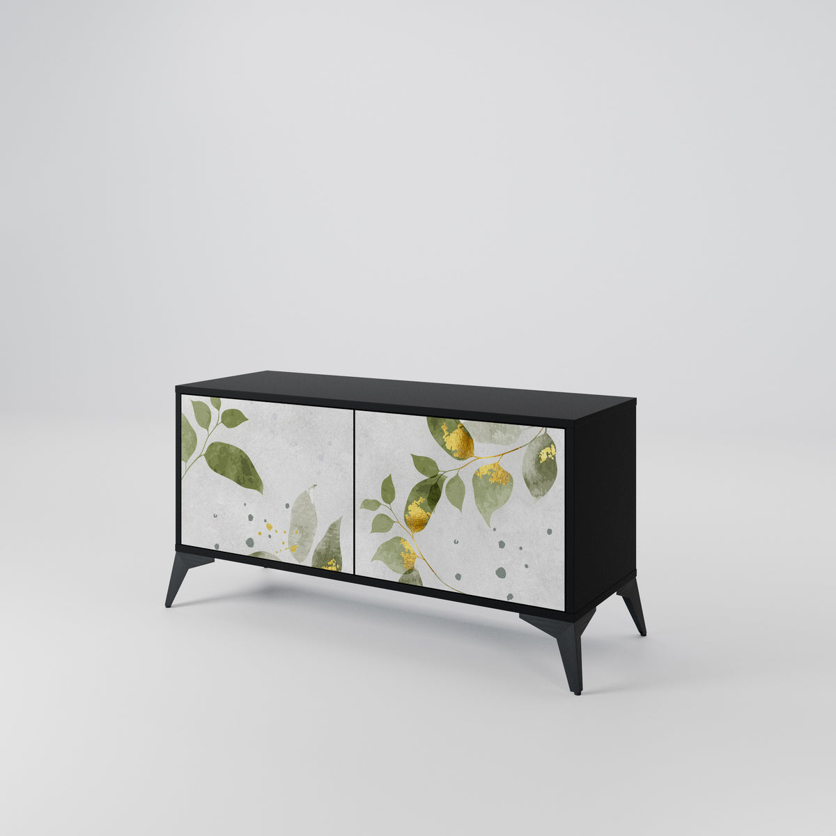 ELEGANT BOTANICS Móvel de TV Compacto de 2 Portas