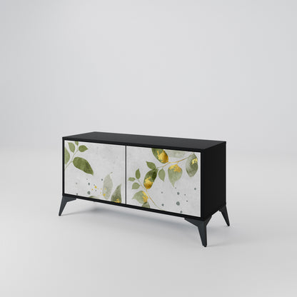 ELEGANT BOTANICS Móvel de TV Compacto de 2 Portas
