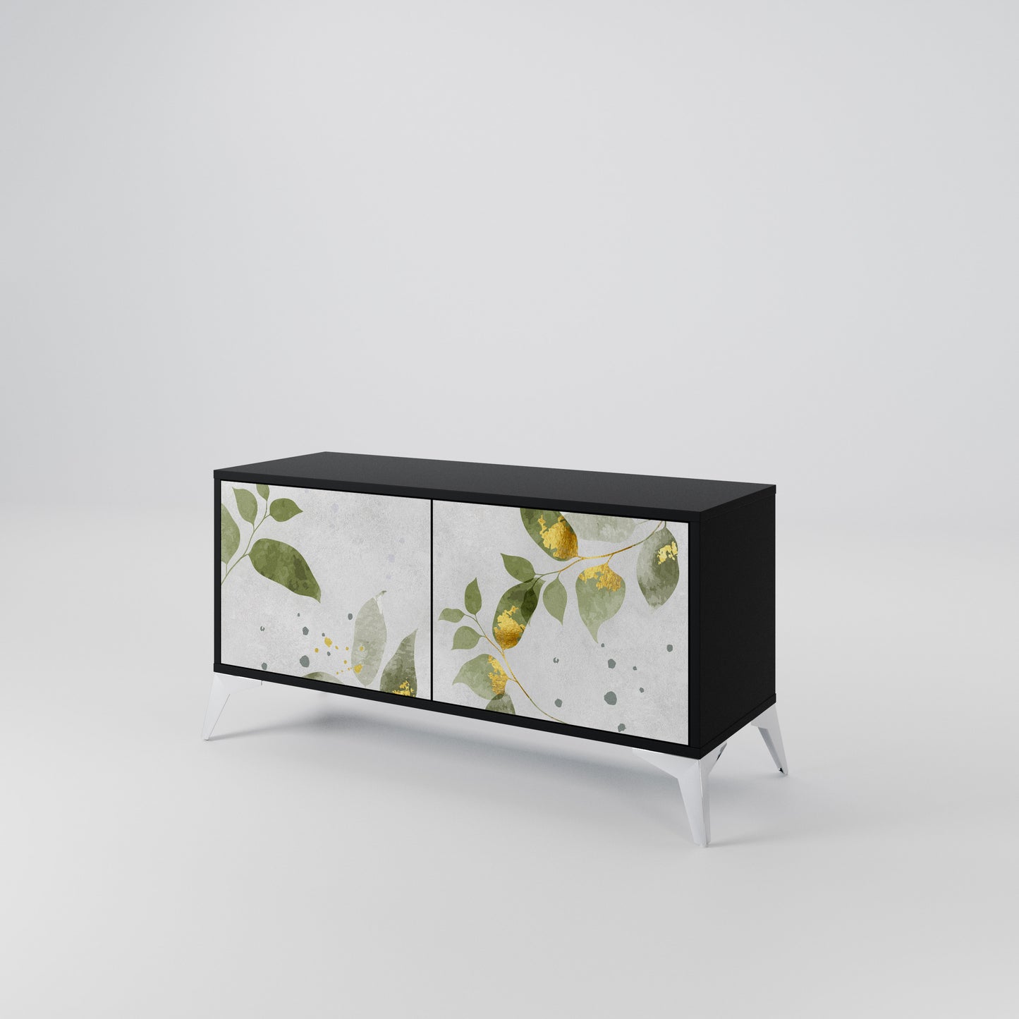 ELEGANT BOTANICS Móvel de TV Compacto de 2 Portas