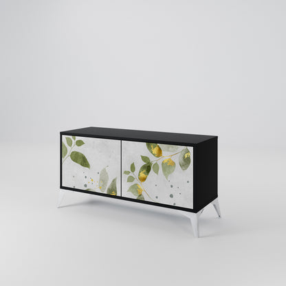 ELEGANT BOTANICS Móvel de TV Compacto de 2 Portas