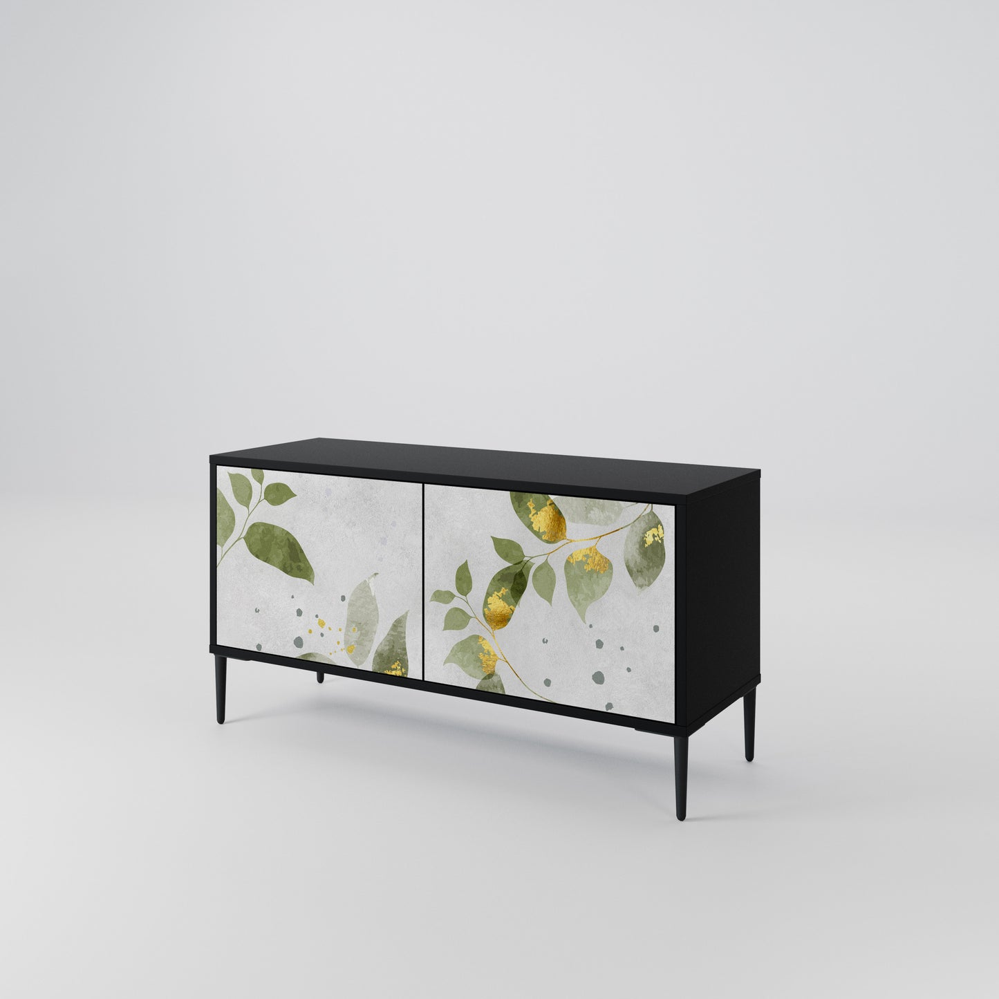 ELEGANT BOTANICS Móvel de TV Compacto de 2 Portas