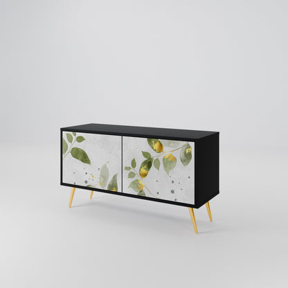 ELEGANT BOTANICS Móvel de TV Compacto de 2 Portas