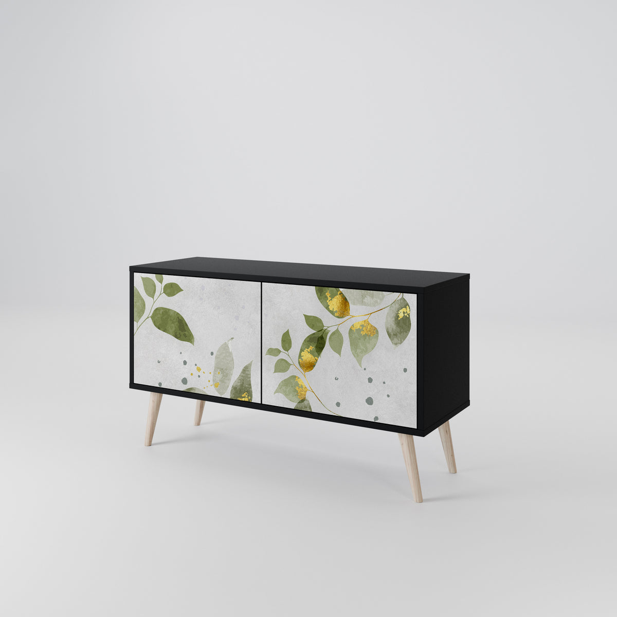 ELEGANT BOTANICS Móvel de TV Compacto de 2 Portas