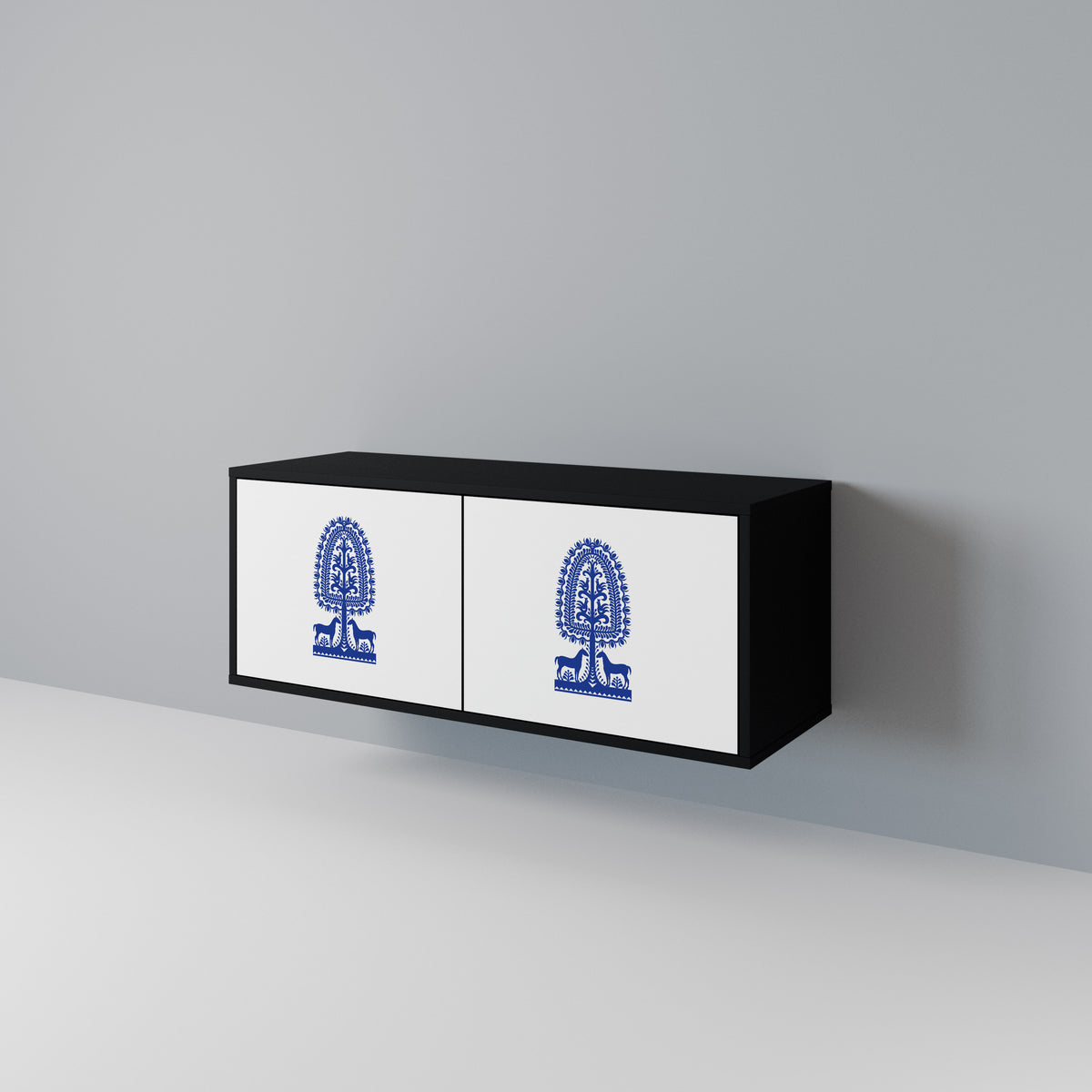 POLISH FOLK ART Móvel de TV Compacto de 2 Portas