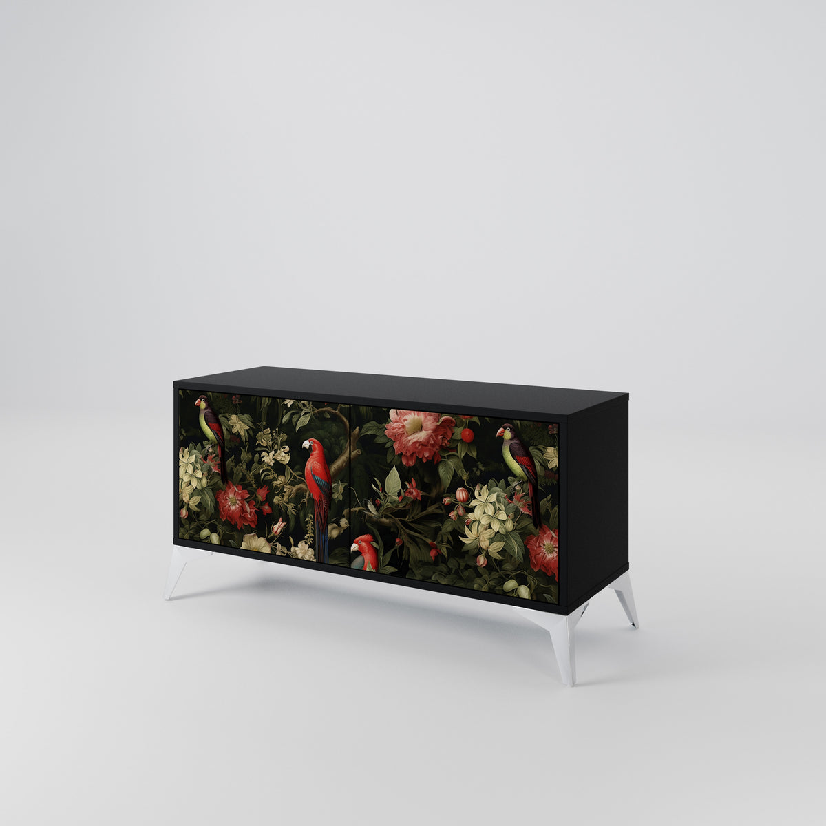 FLORAL FANTASIA Móvel de TV Compacto de 2 Portas