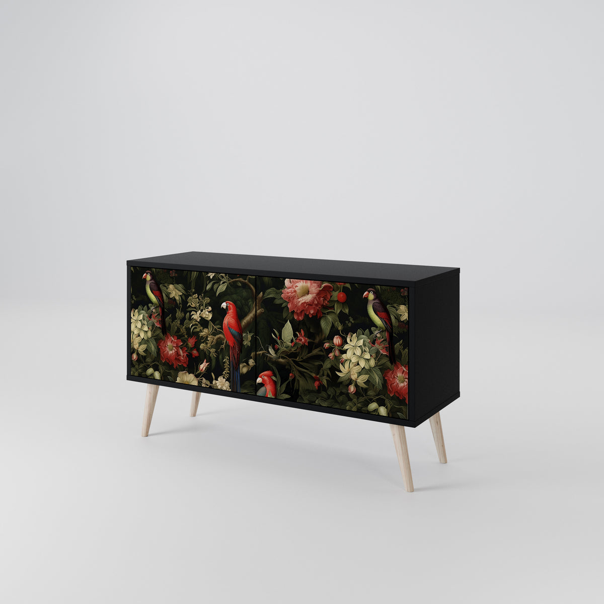FLORAL FANTASIA Móvel de TV Compacto de 2 Portas