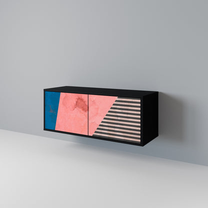GLAMOROUS STRIPE Móvel de TV Compacto de 2 Portas