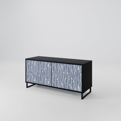 GRAPHITE RAIN Móvel de TV Compacto de 2 Portas
