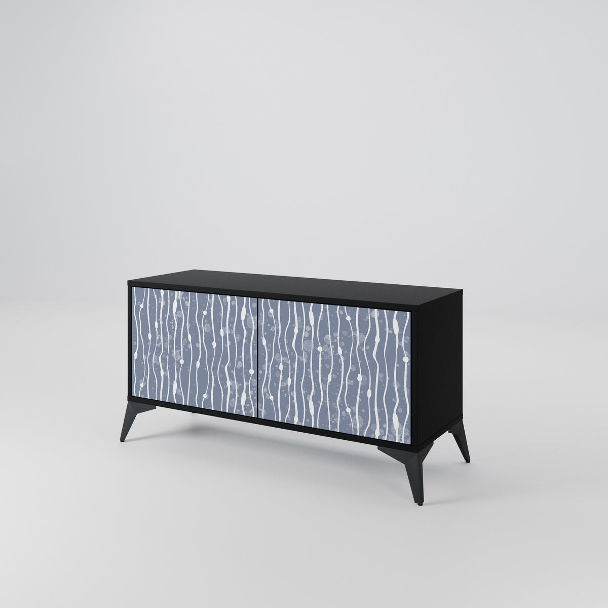 GRAPHITE RAIN Móvel de TV Compacto de 2 Portas