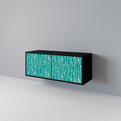 TURQUOISE RAIN Móvel de TV Compacto de 2 Portas