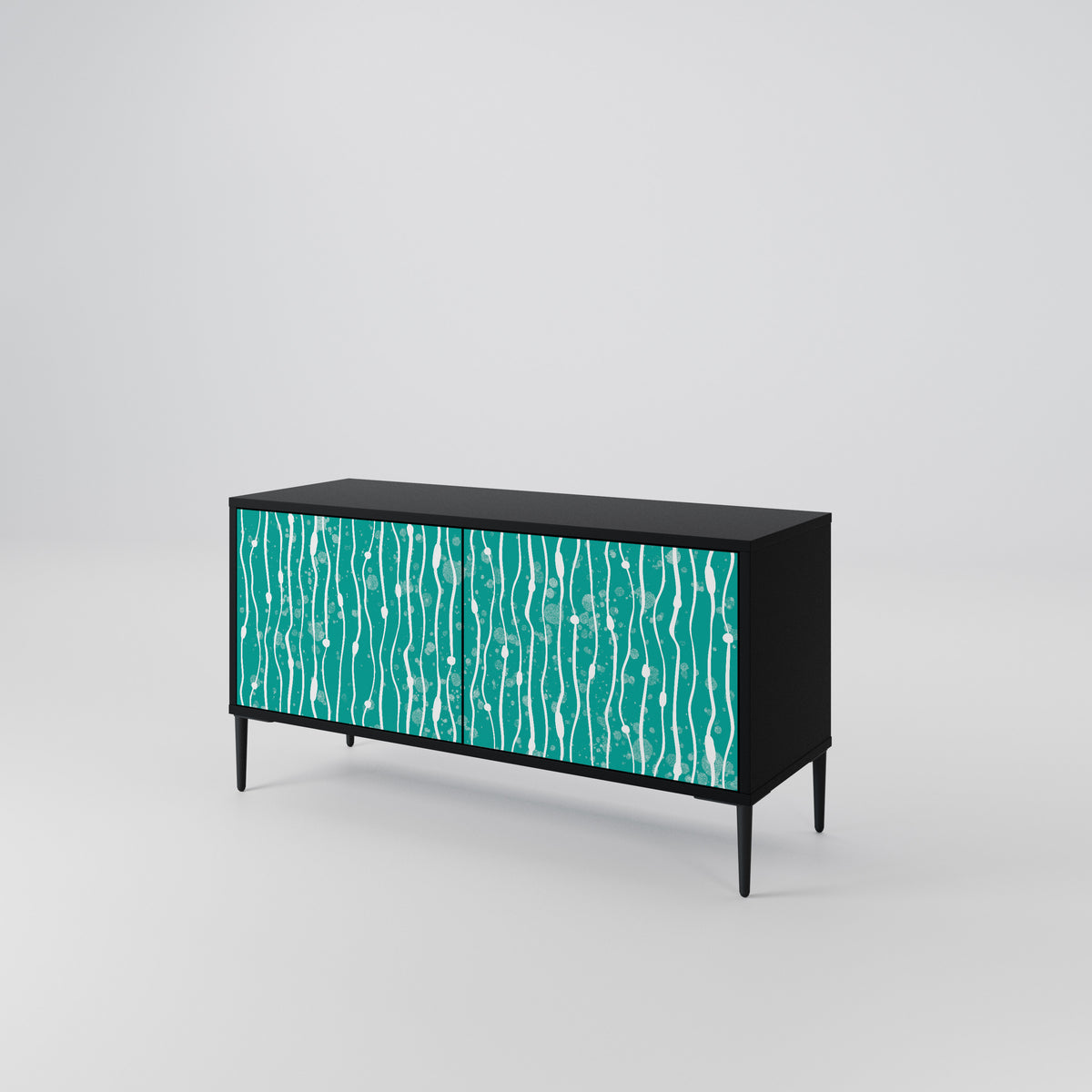 TURQUOISE RAIN Móvel de TV Compacto de 2 Portas