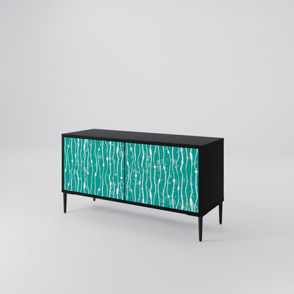 TURQUOISE RAIN Móvel de TV Compacto de 2 Portas