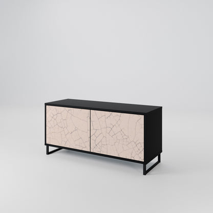 CERAMIC TEXTURE Compact 2-Door TV Cabinet