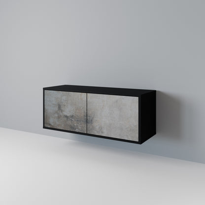 CONCRETE WALL Móvel de TV Compacto de 2 Portas