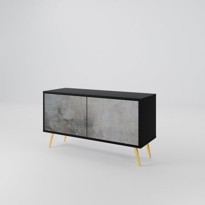CONCRETE WALL Móvel de TV Compacto de 2 Portas