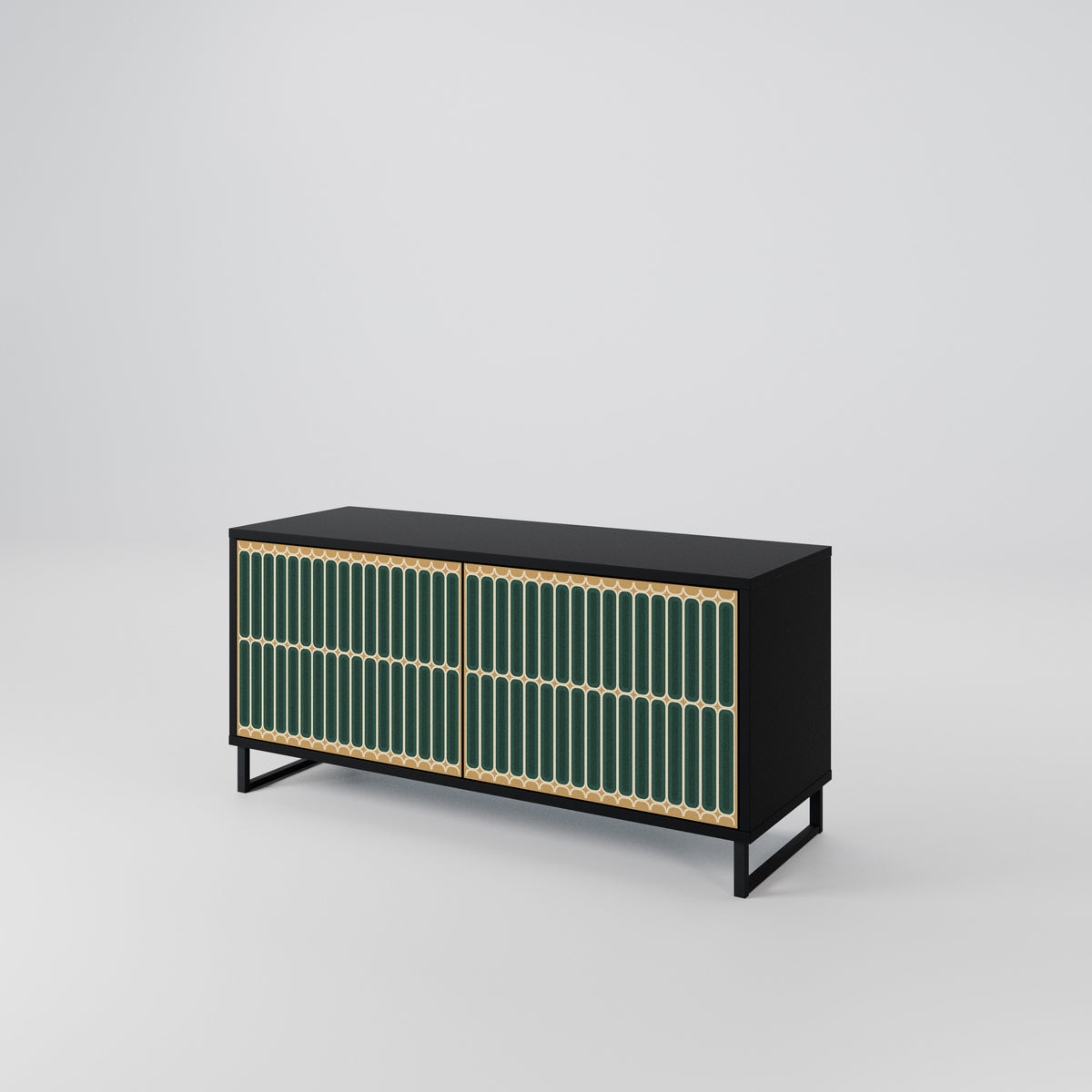 ILUSION GATE Compact 2-Door TV Cabinet