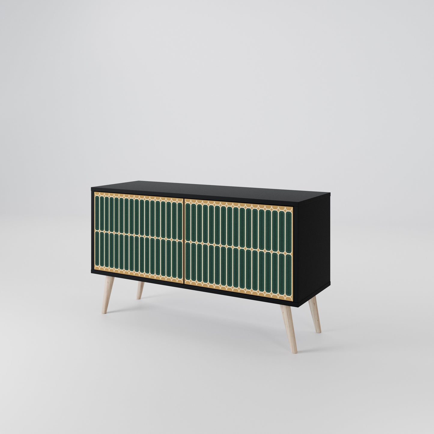 ILUSION GATE Compact 2-Door TV Cabinet