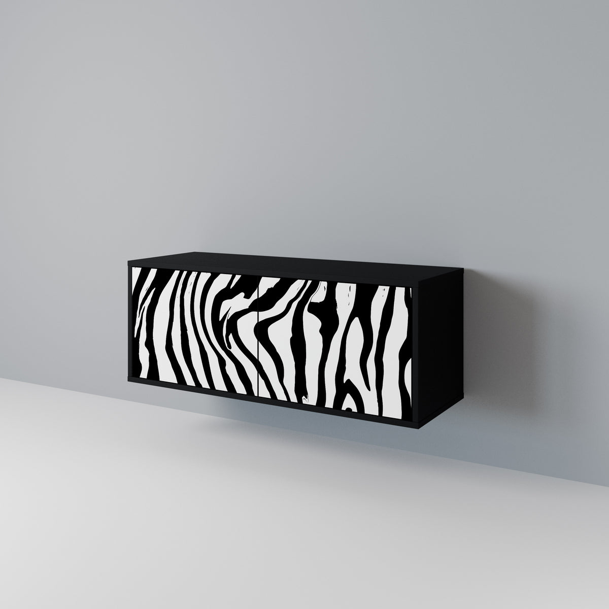 SPLENDID ZEBRA Móvel de TV Compacto de 2 Portas