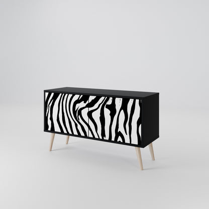 SPLENDID ZEBRA Compact 2-Door TV Cabinet