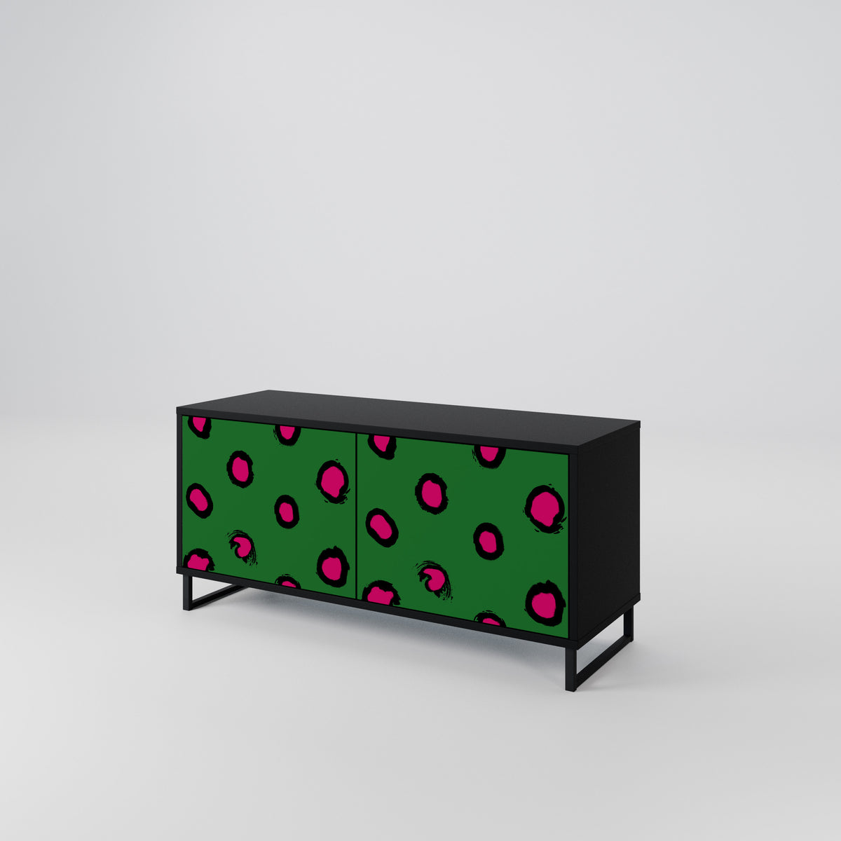 FUNKY SPOTS Móvel de TV Compacto de 2 Portas