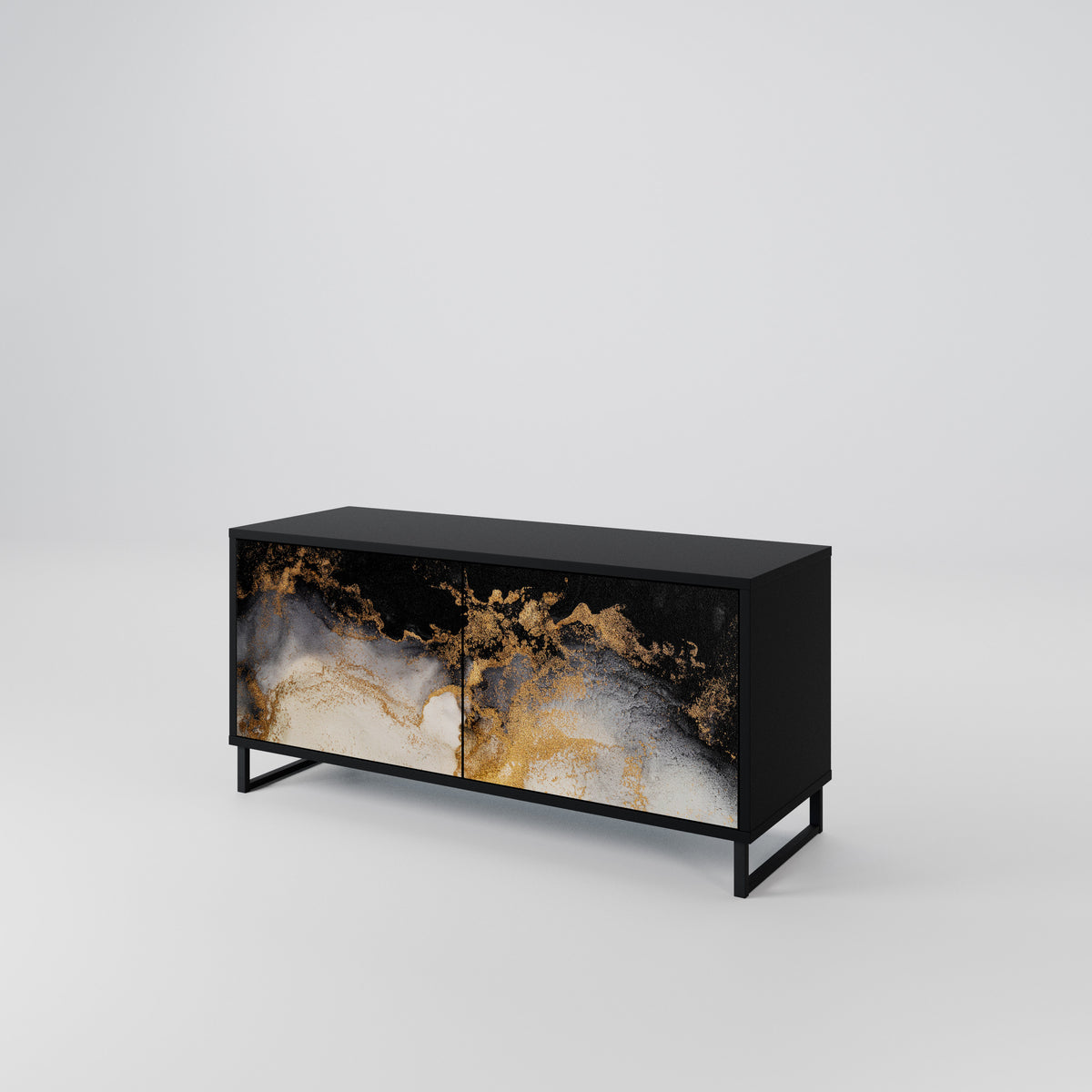 MARBLE OF TOMMORROW Móvel de TV Compacto de 2 Portas
