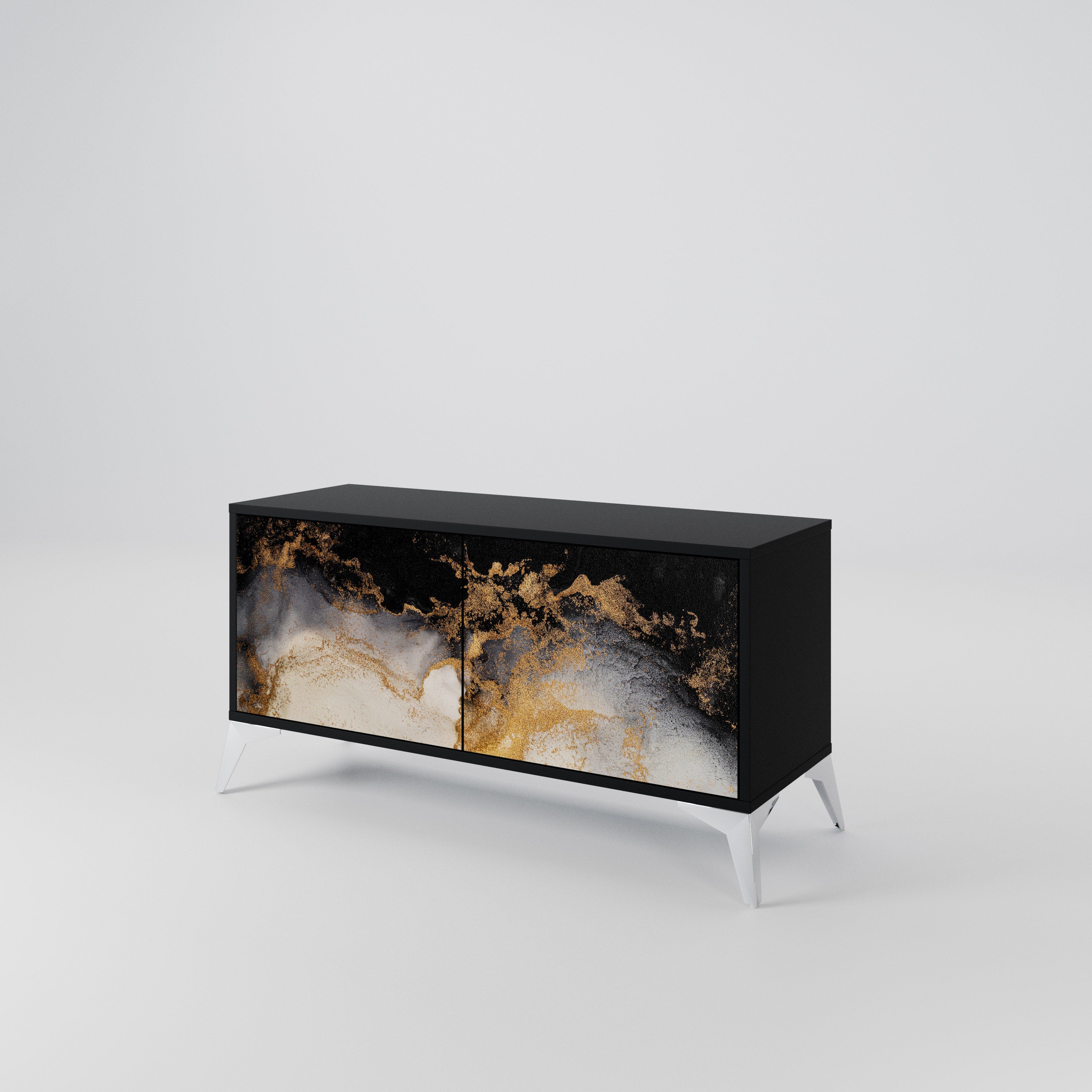 MARBLE OF TOMMORROW Móvel de TV Compacto de 2 Portas