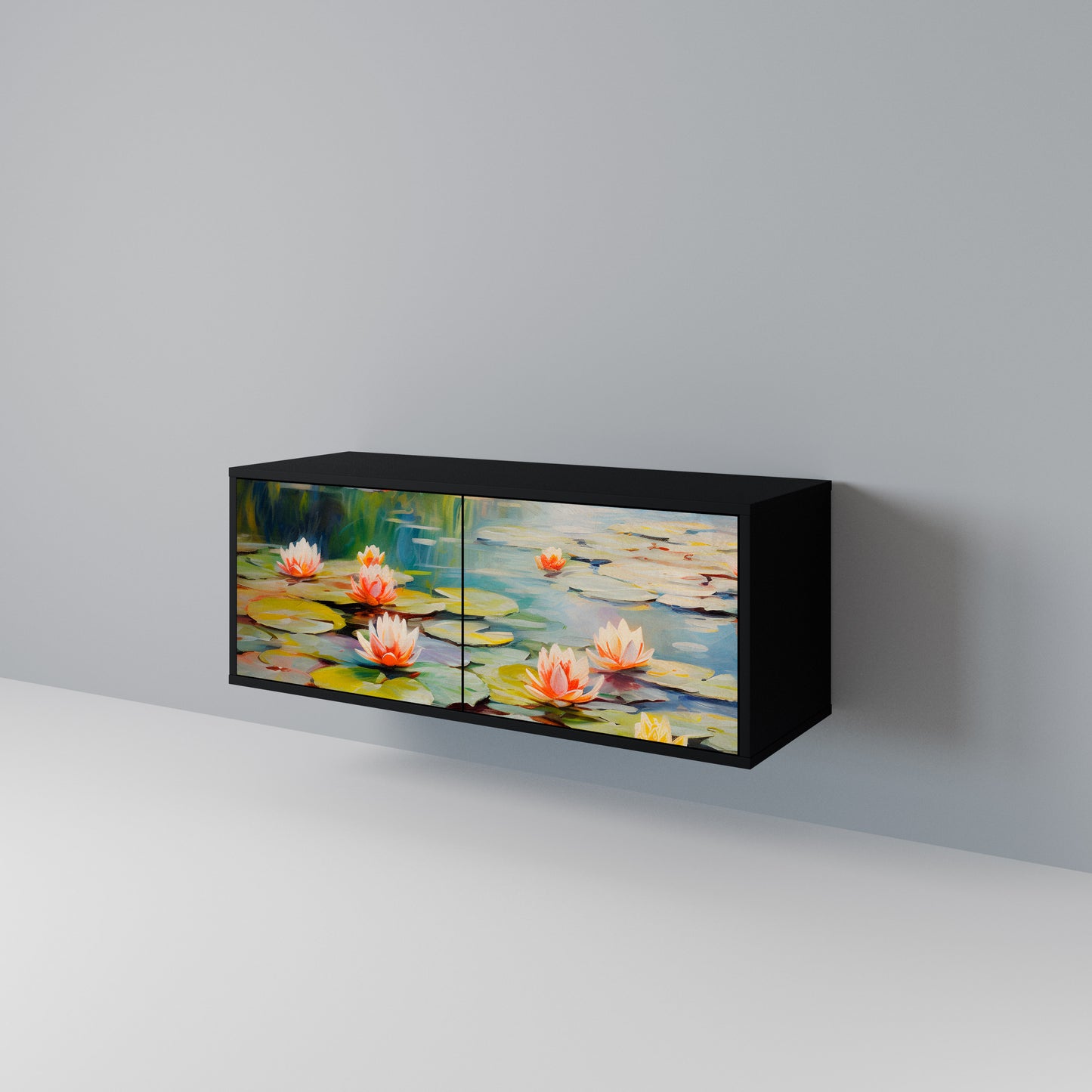 BLOOMING WATERS Móvel de TV Compacto de 2 Portas