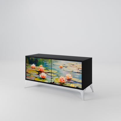 BLOOMING WATERS Móvel de TV Compacto de 2 Portas