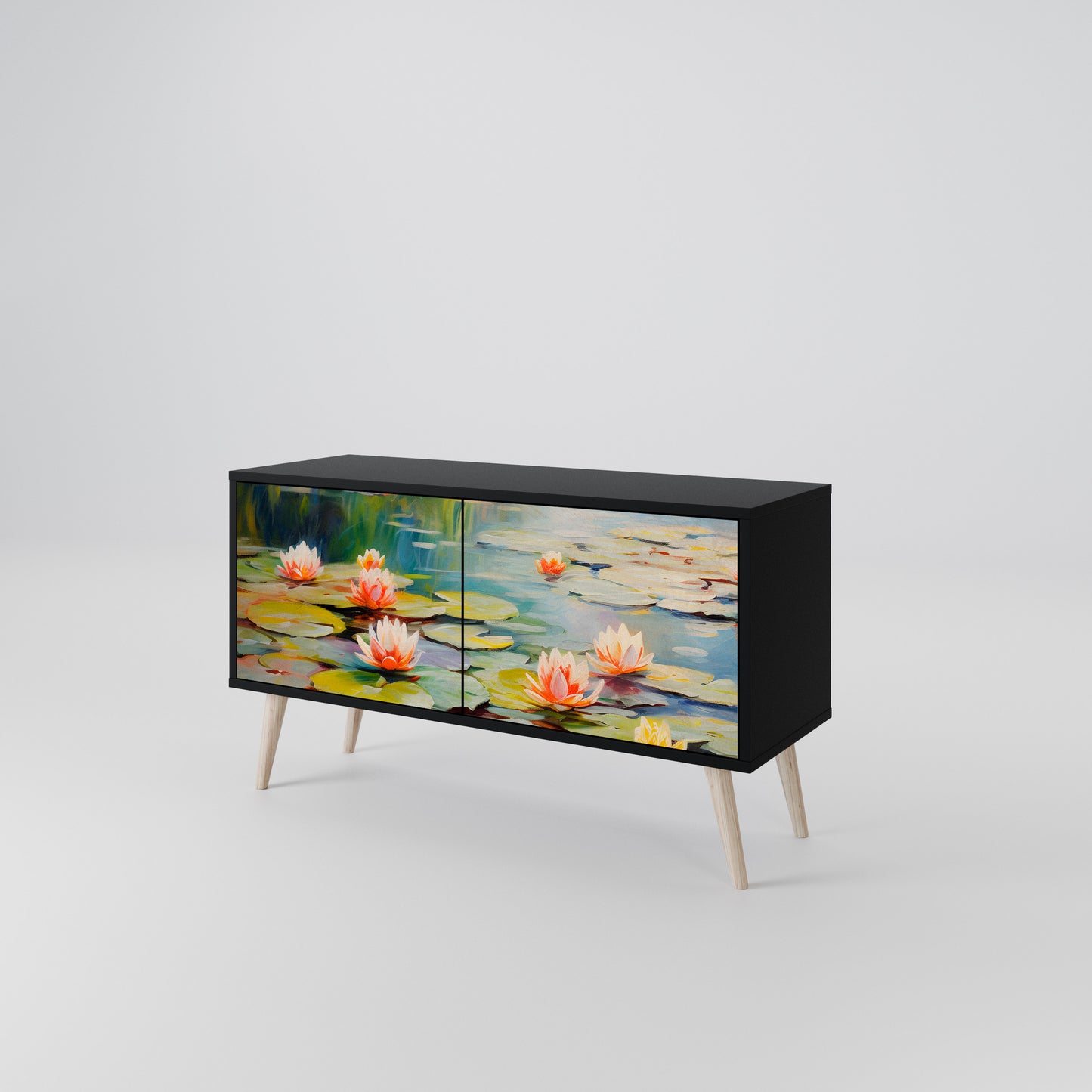 BLOOMING WATERS Móvel de TV Compacto de 2 Portas
