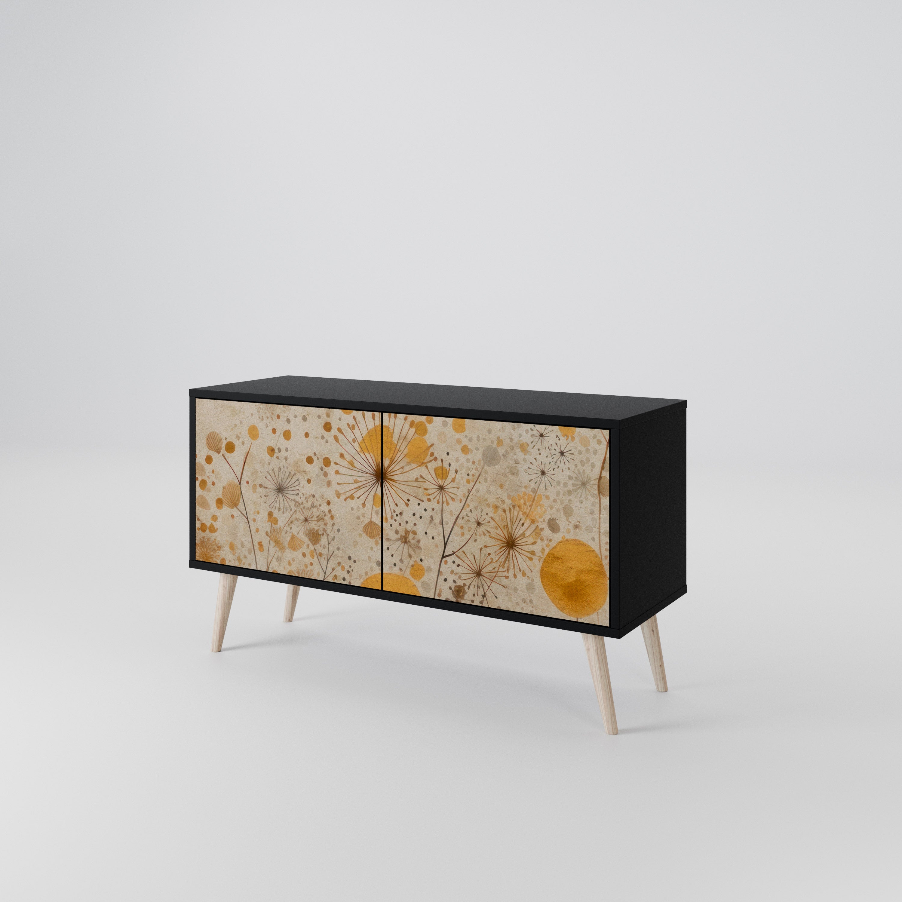 MORNING GLADE Móvel de TV Compacto de 2 Portas