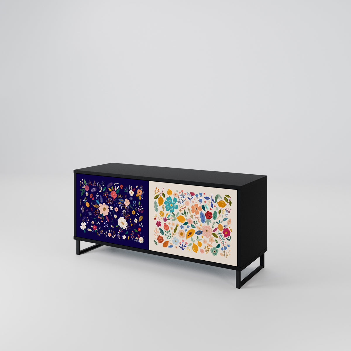 FLORAL COMBINATION Móvel de TV Compacto de 2 Portas