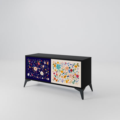FLORAL COMBINATION Móvel de TV Compacto de 2 Portas