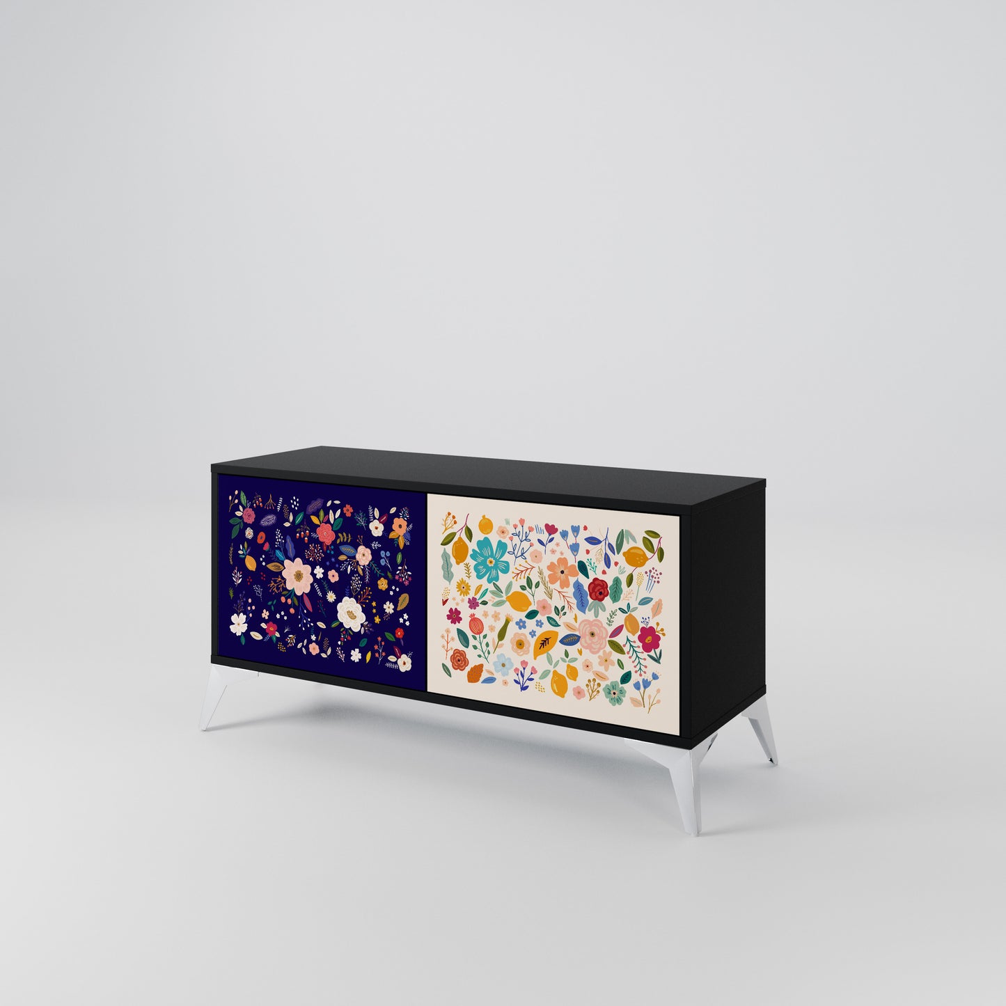 FLORAL COMBINATION Móvel de TV Compacto de 2 Portas