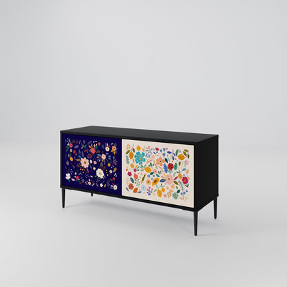 FLORAL COMBINATION Móvel de TV Compacto de 2 Portas
