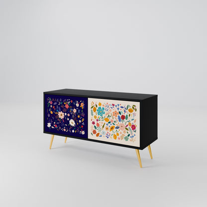 FLORAL COMBINATION Móvel de TV Compacto de 2 Portas