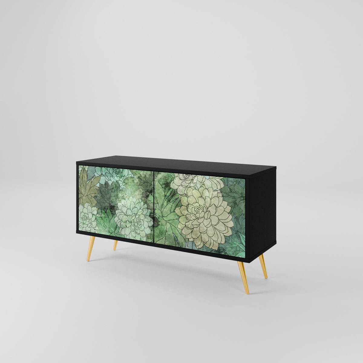 SUCCULENT CLUSTER Compact 2-Door TV Cabinet