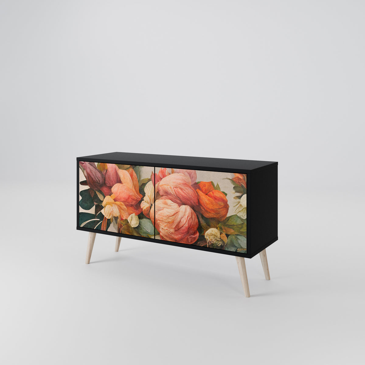 STYLISH BEAUTY Móvel de TV Compacto de 2 Portas