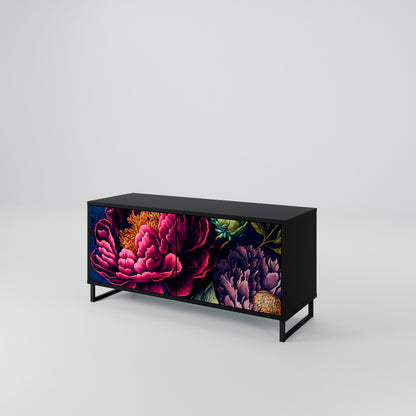 BLOOMING ELEGANCE Móvel de TV Compacto de 2 Portas