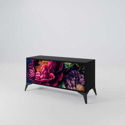 BLOOMING ELEGANCE Móvel de TV Compacto de 2 Portas