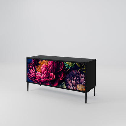 BLOOMING ELEGANCE Móvel de TV Compacto de 2 Portas