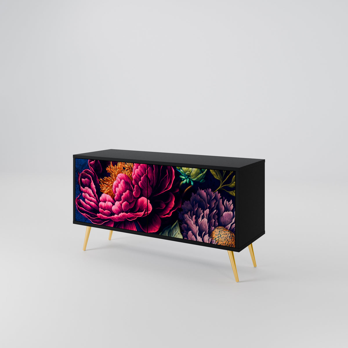 BLOOMING ELEGANCE Móvel de TV Compacto de 2 Portas