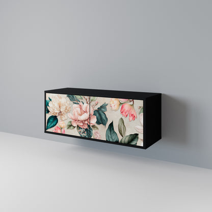FLORAL GRACE Móvel de TV Compacto de 2 Portas