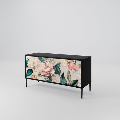 FLORAL GRACE Móvel de TV Compacto de 2 Portas