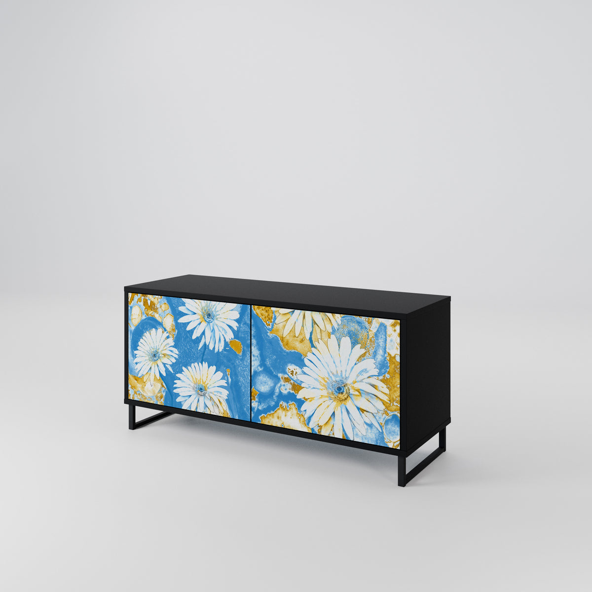 DAISY LUXE Móvel de TV Compacto de 2 Portas