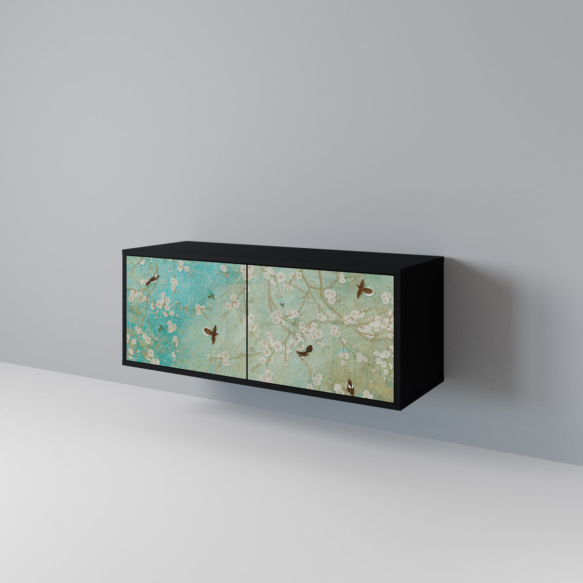 BLOOMING CHARM Móvel de TV Compacto de 2 Portas