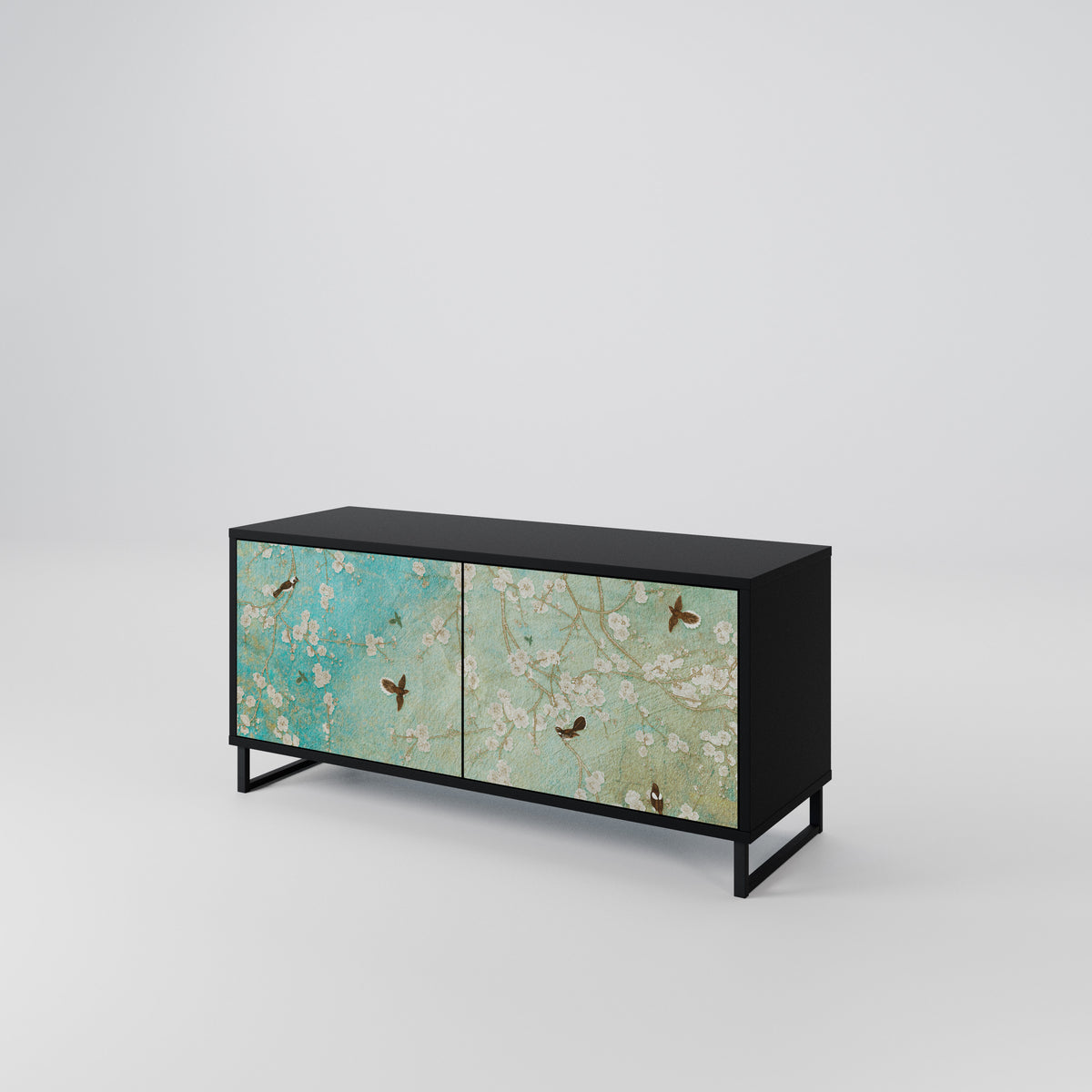 BLOOMING CHARM Móvel de TV Compacto de 2 Portas