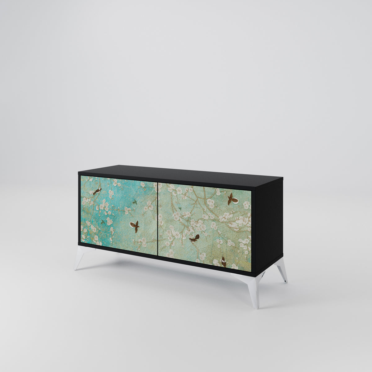 BLOOMING CHARM Móvel de TV Compacto de 2 Portas